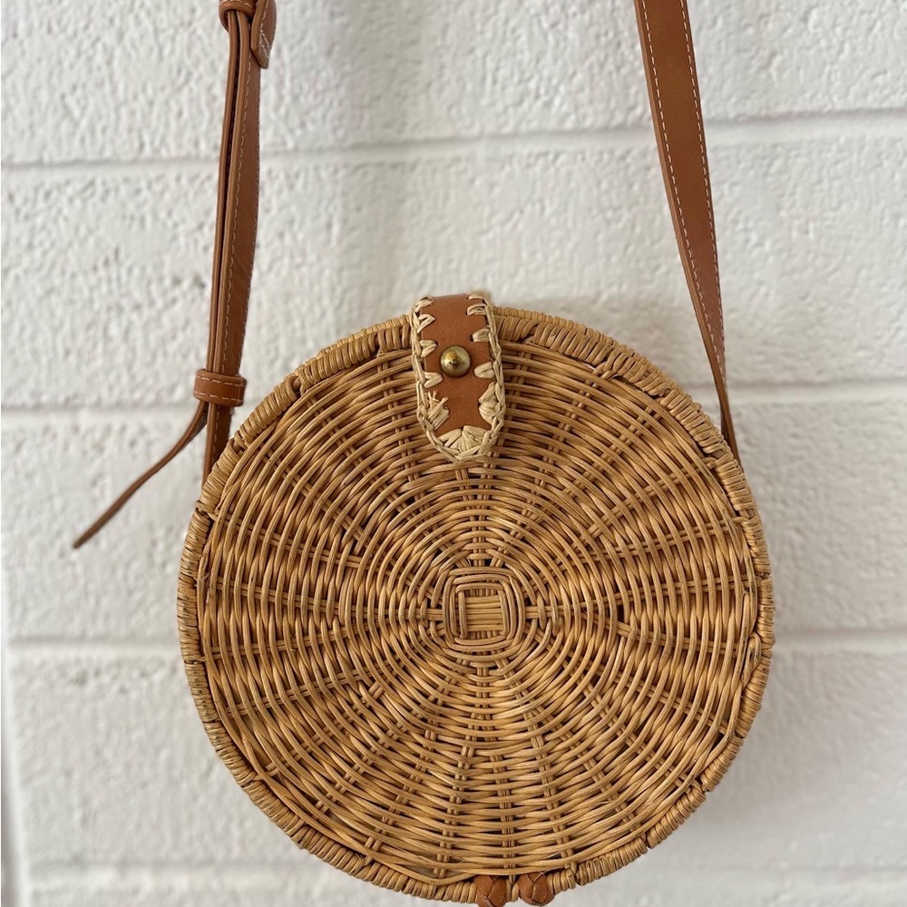 Wicker Cross Body Bag